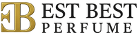 Est Best Perfume logo with gold EB icon