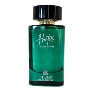 Hunter Eau De Parfum by EST BEST – green perfume bottle front view