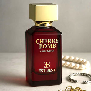CHERRY BOMB Eau De Parfum for Women – Sweet Cherry, Almond & Jasmine Floral Perfume | EST BEST 100ml Long-Lasting Luxury Fragrance Made in UAE (EB017)