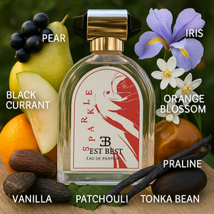 SPARKLE Eau De Parfum for Women – EST BEST | Fruity Floral Scent with Black Currant, Pear & Vanilla (EB024)