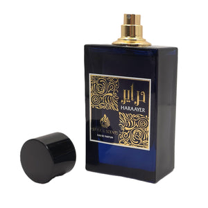 Base Label HARAAYER Perfume – Barcode and Made in UAE