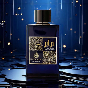 HARAAYER Eau De Parfum – Amber Floral Perfume for Women with Turkish Rose, Praline, Vanilla & Amber Xtreme | 100ml, 20% Oil, 18 to 24 Hours 💙 Housed in a navy blue bottle - gift-ready and collectable – Made in UAE (MDO001)
