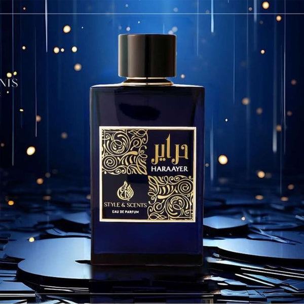 HARAAYER Eau De Parfum – Amber Floral Perfume for Women with Turkish Rose, Praline, Vanilla & Amber Xtreme | 100ml, 20% Oil, 18 to 24 Hours 💙 Housed in a navy blue bottle - gift-ready and collectable – Made in UAE (MDO001)
