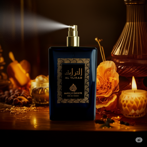 AL TURAS Eau De Parfum – Unisex Warm Spicy Perfume with Vanilla Orchid, Tonka Bean, Leather, Crème Brûlée, Patchouli & Royal Oud | Bold Amber Long-Lasting Luxury Fragrance 100ML – Made in UAE (MDO002)