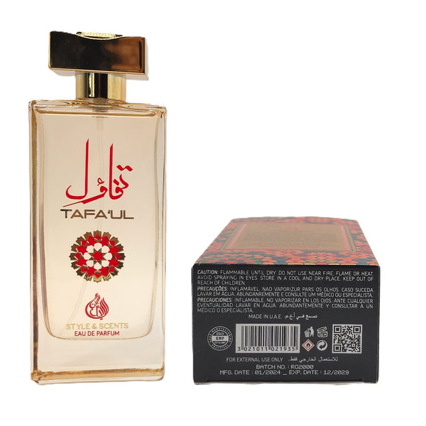 MDO005 TAFA'UL Eau De Parfum for Women – Style & Scents Maison De Orient | 100ML Fresh Floral Woody Fragrance