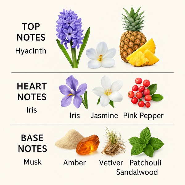 TAFA’UL Eau De Parfum – Fresh Floral Woody Perfume for Women with Hyacinth, Pineapple, Iris, Jasmine, Amber & Patchouli | Long-Lasting Elegant Daytime Fragrance 100ML – Made in UAE (MDO005)