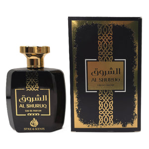 AL SHURUQ Eau De Parfum – Spicy Woody Men’s Perfume with Cardamom, Cumin, Rose, Patchouli & Musk | 100ml, 15% Oil, 8 Hours 🌙 Perfect for formal nights or bold daily wear – Made in UAE (MDO009)