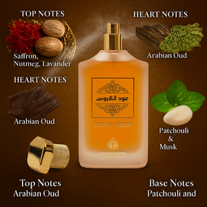 MDO010 OUD AL AROOS Eau De Parfum – Spicy Oriental Oud Perfume for Men (100ml)