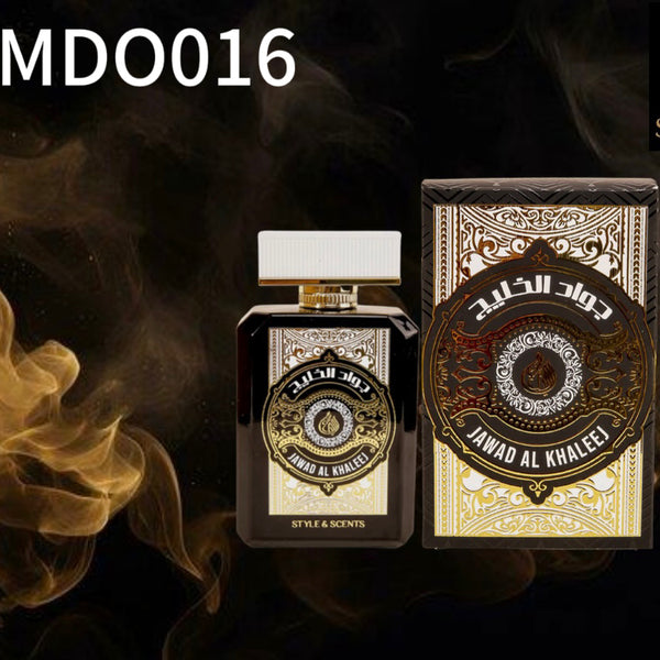 JAWAD AL KHALEEJ is a sophisticated, unisex woody fragrance that opens with vibrant citrus and spicy notes of Sicilian Bergamot, Pink Pepper, and Davana.