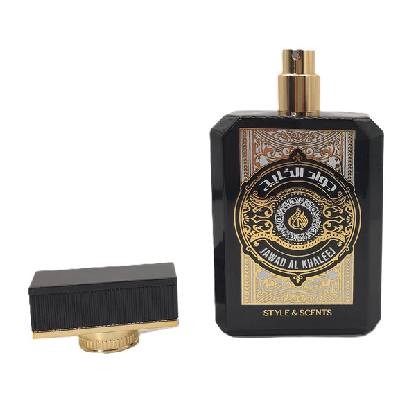 Base with barcode, safety icons, and MFG info – Style & Scents perfume