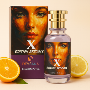 X Edition Spéciale – Extrait de Parfum for Women | Fresh Citrus, Mediterranean Fruit & Vanilla Scent | Long-Lasting Perfume 100ML – Made in UAE & France
