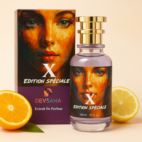 X Edition Spéciale – Extrait de Parfum for Women | Fresh Citrus, Mediterranean Fruit & Vanilla Scent | Long-Lasting Perfume 100ML – Made in UAE & France