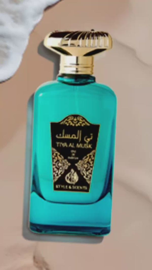 Tiya Al Musk Eau De Parfum – Unisex Fresh Floral Perfume with Orange Blossom, Jasmine, Sandalwood, Amber & Vanilla | Clean, Sensual, Long-Lasting Everyday Fragrance 100ML – Made in UAE (MDO020)