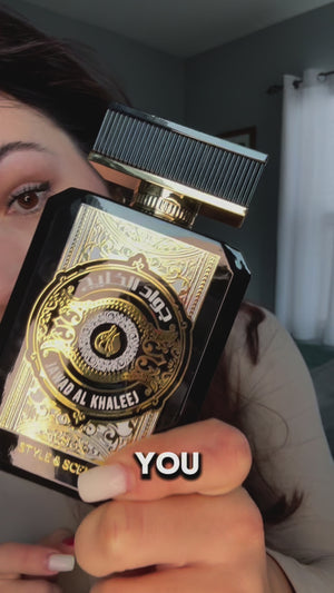 JAWAD AL KHALEEJ perfume bottle with cap removed – Style & Scents